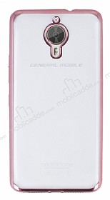 General Mobile GM 5 Plus Rose Gold Kenarl effaf Silikon Klf