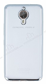 General Mobile GM 5 Plus Silver Kenarl effaf Silikon Klf