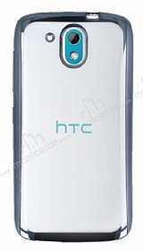HTC Desire 526 Dark Silver Kenarl effaf Silikon Klf