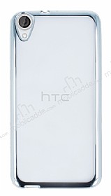 HTC Desire 820 Silver Kenarl effaf Silikon Klf