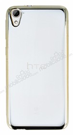 HTC Desire 826 Gold Kenarl effaf Silikon Klf