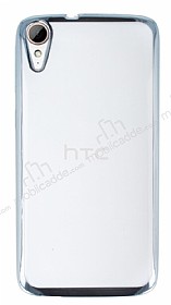 HTC Desire 828 Silver Kenarl effaf Silikon Klf