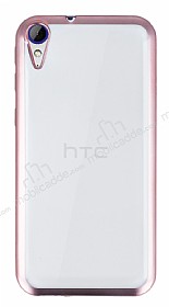 HTC Desire 830 Rose Gold Kenarl effaf Silikon Klf