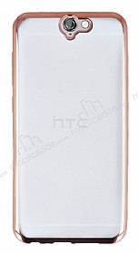 HTC One A9 Rose Gold Kenarl effaf Silikon Klf