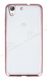 Huawei Y6 ii Rose Gold Kenarl effaf Silikon Klf