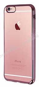 iPhone 6 Plus / 6S Plus Rose Gold Kenarl effaf Silikon Klf