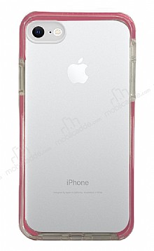 Eiroo Color Fit iPhone 6 / 6S Kamera Korumal Pembe Silikon Klf