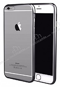 iPhone 7 Plus / 8 Plus Dark Silver Kenarl effaf Silikon Klf