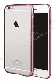 iPhone 7 / 8 Rose Gold Kenarl effaf Silikon Klf