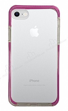 Eiroo Color Fit iPhone 7 / 8 Kamera Korumal Mor Silikon Klf