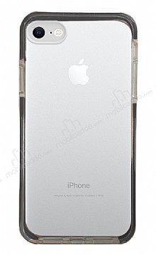 Eiroo Color Fit iPhone 7 / 8 Kamera Korumal Siyah Silikon Klf