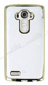 LG G4 Gold Kenarl effaf Silikon Klf