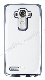 LG G4 Silver Kenarl effaf Silikon Klf