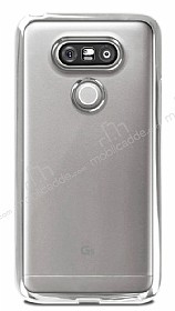 LG G5 Silver Kenarl effaf Silikon Klf