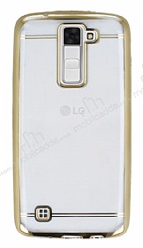 LG K8 Gold Kenarl effaf Silikon Klf