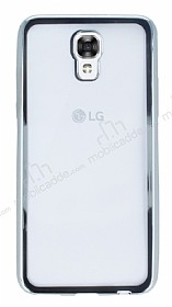 LG X screen Silver Kenarl effaf Silikon Klf