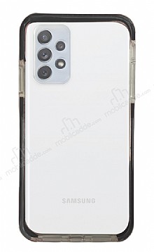 Eiroo Color Fit Samsung Galaxy A32 4G Kamera Korumal Siyah Silikon Klf