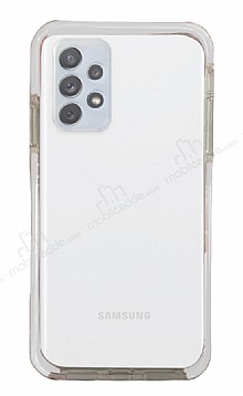 Eiroo Color Fit Samsung Galaxy A32 4G Kamera Korumal Beyaz Silikon Klf