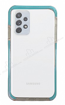 Eiroo Color Fit Samsung Galaxy A52 / A52 5G Kamera Korumal Mavi Silikon Klf
