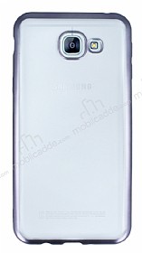 Samsung Galaxy A8 2016 Dark Silver Kenarl effaf Silikon Klf