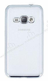 Samsung Galaxy J1 2016 Silver Kenarl effaf Silikon Klf