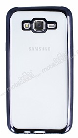 Samsung Galaxy J7 / Galaxy J7 Core Klf Siyah Kenarl effaf Silikon Klf