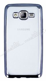 Samsung Galaxy On5 Siyah Kenarl effaf Silikon Klf