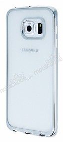 Samsung Galaxy S6 Edge Silver Kenarl effaf Silikon Klf