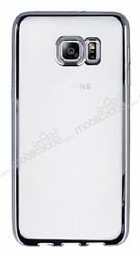 Samsung Galaxy S6 Edge Plus Silver Kenarl effaf Silikon Klf