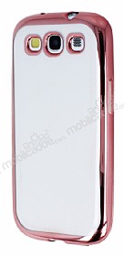 Samsung i9300 Galaxy S3 Rose Gold Kenarl effaf Silikon Klf