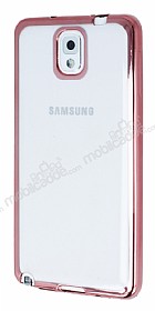 Samsung N9000 Galaxy Note 3 Rose Gold Kenarl effaf Silikon Klf