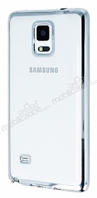 Samsung N9100 Galaxy Note 4 Silver Kenarl effaf Silikon Klf