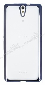 Sony Xperia C5 Ultra Siyah Kenarl effaf Silikon Klf