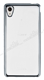 Sony Xperia M4 Aqua Silver Kenarl effaf Silikon Klf