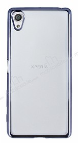 Sony Xperia X Dark Silver Kenarl effaf Silikon Klf
