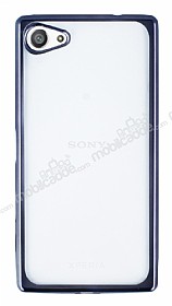 Sony Xperia Z5 Compact Dark Silver Kenarl effaf Silikon Klf