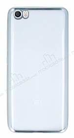 Xiaomi Mi 5 Silver Kenarl effaf Silikon Klf