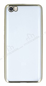 Xiaomi Mi 5 Gold Kenarl effaf Silikon Klf