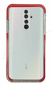 Eiroo Color Fit Xiaomi Redmi Note 8 Pro Kamera Korumal Krmz Silikon Klf