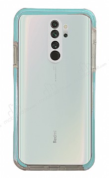 Eiroo Color Fit Xiaomi Redmi Note 8 Pro Kamera Korumal Mavi Silikon Klf