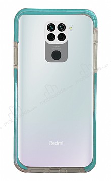 Eiroo Color Fit Xiaomi Redmi Note 9 Kamera Korumal Mavi Silikon Klf