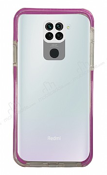 Eiroo Color Fit Xiaomi Redmi Note 9 Kamera Korumal Mor Silikon Klf