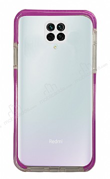 Eiroo Color Fit Xiaomi Redmi Note 9 Pro Kamera Korumal Mor Silikon Klf