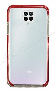 Eiroo Color Fit Xiaomi Redmi Note 9 Pro Kamera Korumal Krmz Silikon Klf