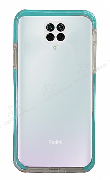 Eiroo Color Fit Xiaomi Redmi Note 9 Pro Kamera Korumal Mavi Silikon Klf