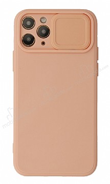 Eiroo Color Lens iPhone 11 Pro Max Kamera Korumal Pembe Silikon Klf