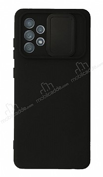 Eiroo Color Lens Samsung Galaxy A32 4G Kamera Korumal Siyah Silikon Klf