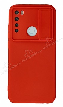 Eiroo Color Lens Xiaomi Redmi Note 8 Kamera Korumal Krmz Silikon Klf