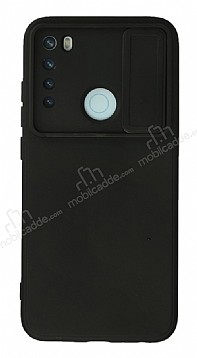 Eiroo Color Lens Xiaomi Redmi Note 8 Kamera Korumal Siyah Silikon Klf