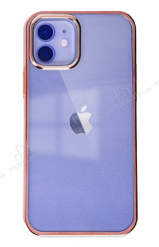 Eiroo Color Series iPhone 12 / 12 Pro 6.1 in Pembe Rubber Klf